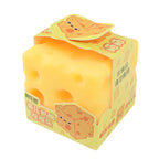 Squishy Square Cheese Squeeze Toys Slow Rebound Push Stress Relief Sensory Toy Soft Butter Cheese Fidget Toy Christmas Present